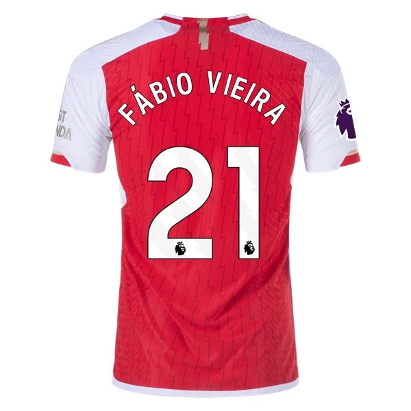 Men's Authentic Adidas Fabio Vieira Arsenal Home Jersey 2324
