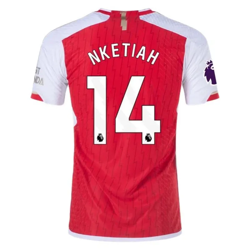 Men's Authentic Adidas Nketiah Arsenal Home Jersey 2324