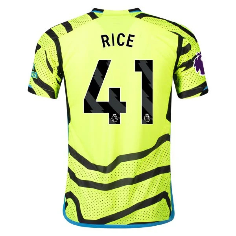 Men's Authentic Adidas Rice Arsenal Away Jersey 2324