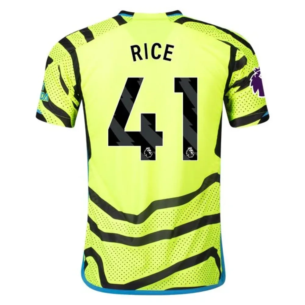 Men's Authentic Adidas Rice Arsenal Away Jersey 2324