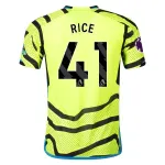 Men's Authentic Adidas Rice Arsenal Away Jersey 2324