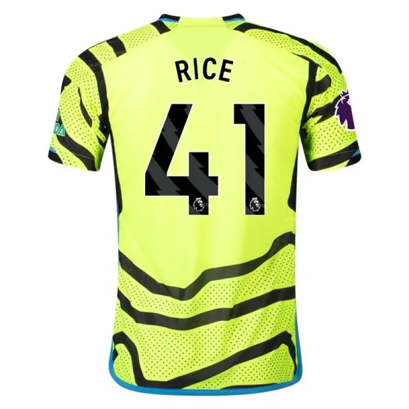Men's Authentic Adidas Rice Arsenal Away Jersey 2324