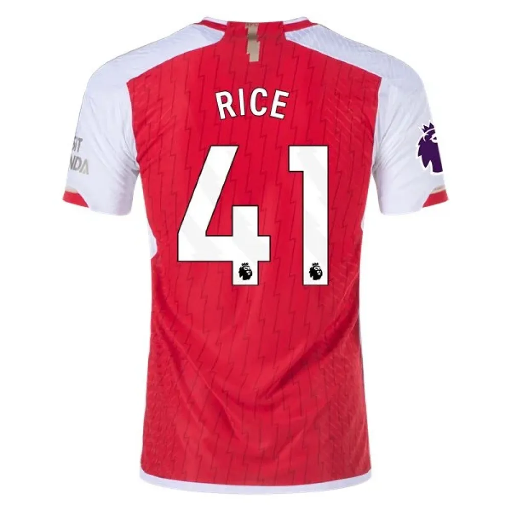 Men's Authentic Adidas Rice Arsenal Home Jersey 2324