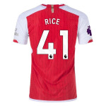 Men's Authentic Adidas Rice Arsenal Home Jersey 2324