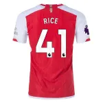 Men's Authentic Adidas Rice Arsenal Home Jersey 2324
