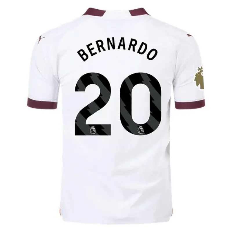 Men's Authentic Puma Bernardo Manchester City Away Jersey 2324 - CWC