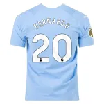 Men's Authentic Puma Bernardo Manchester City Home Jersey 2324 - CWC