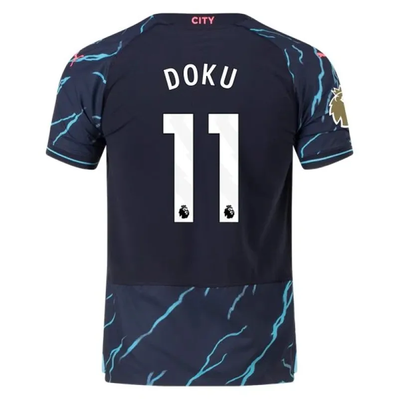 Men's Authentic Puma Doku Manchester City Third Jersey 2324 - CWC