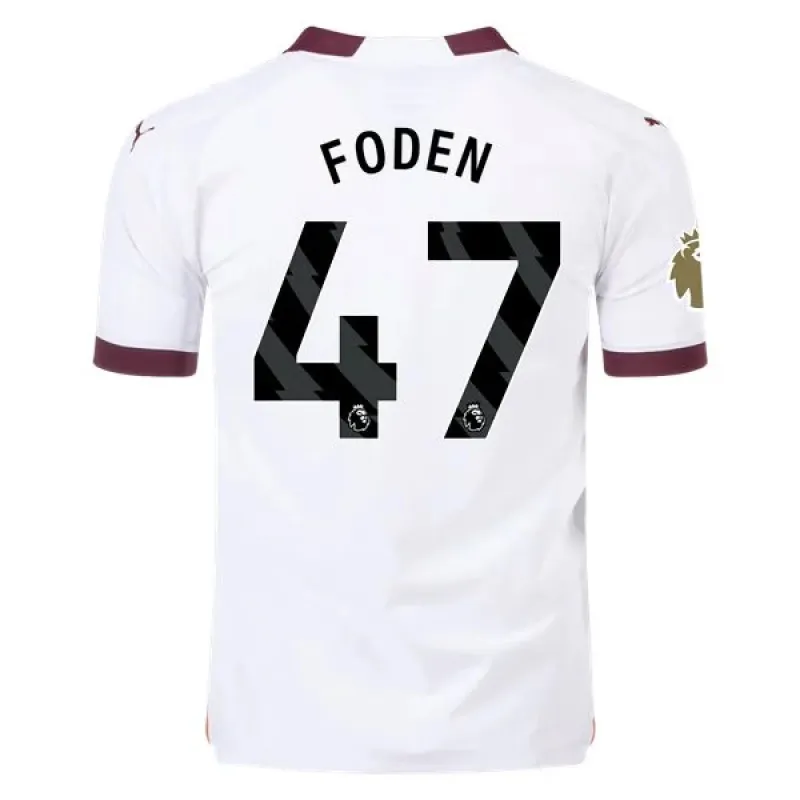 Men's Authentic Puma Foden Manchester City Away Jersey 2324 - CWC