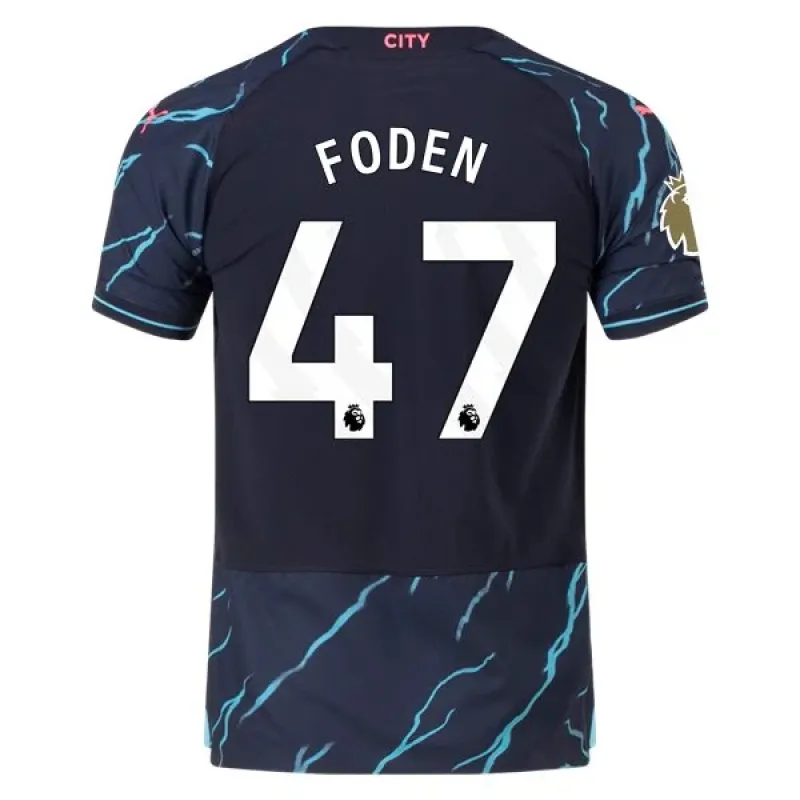 Men's Authentic Puma Foden Manchester City Third Jersey 2324 - CWC