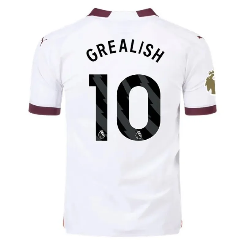 Men's Authentic Puma Grealish Manchester City Away Jersey 2324 - CWC