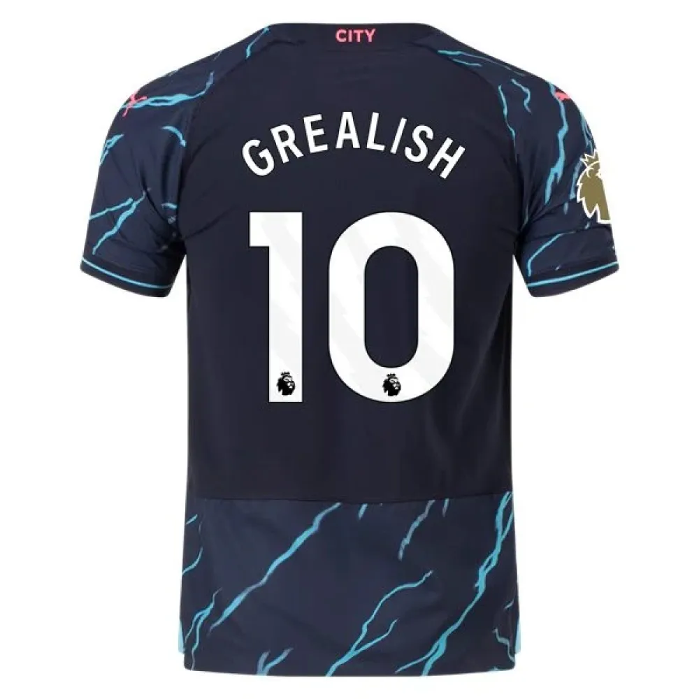 Men's Authentic Puma Grealish Manchester City Third Jersey 2324 - CWC