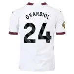 Men's Authentic Puma Gvardiol Manchester City Away Jersey 2324 - CWC