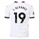 Men's Authentic Puma J. Alvarez Manchester City Away Jersey 2324 - CWC