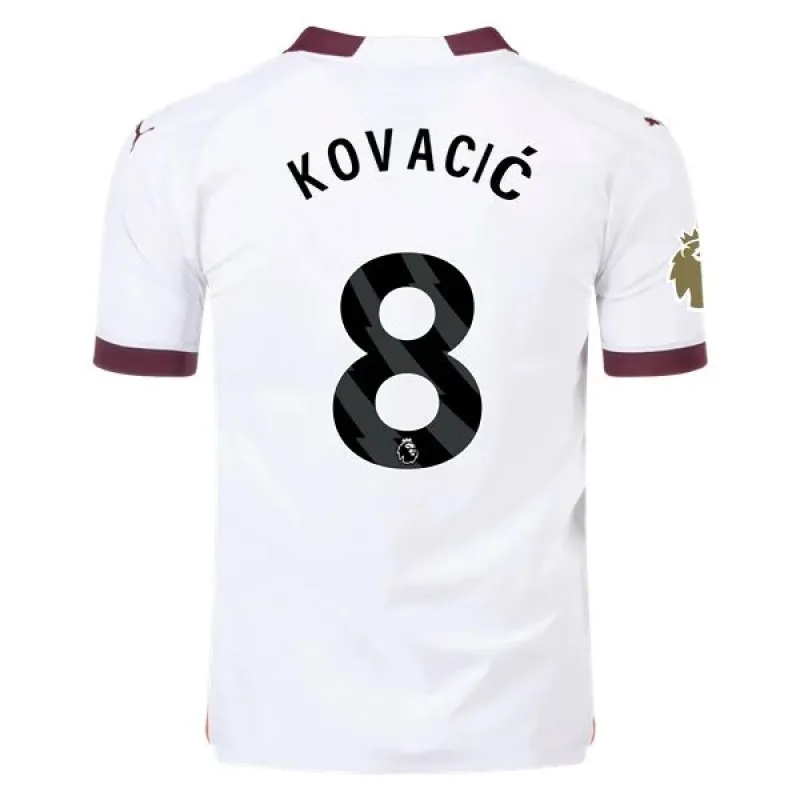 Men's Authentic Puma Kovacic Manchester City Away Jersey 2324- CWC