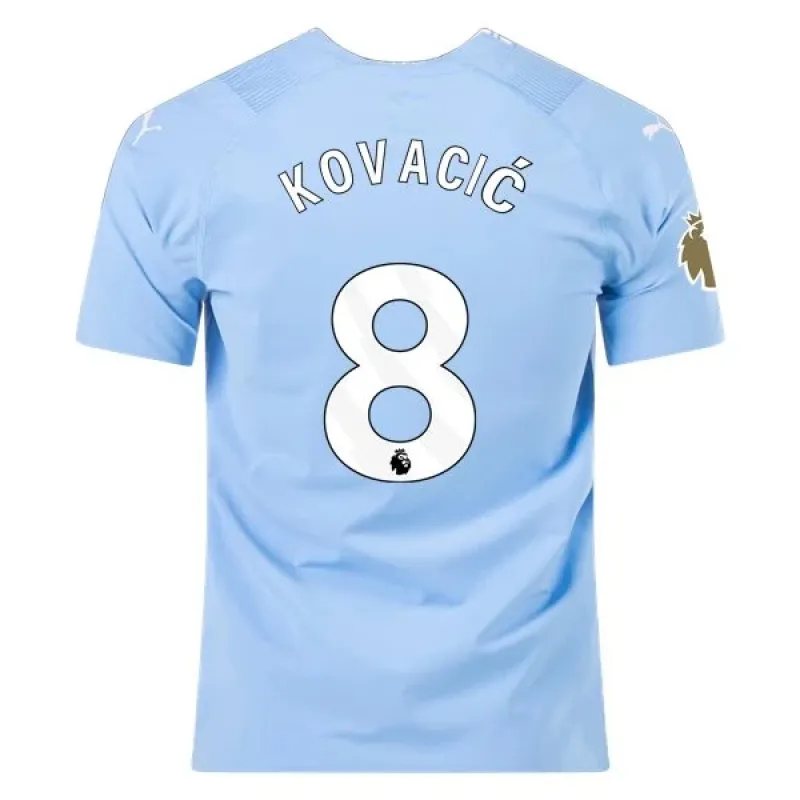 Men's Authentic Puma Kovacic Manchester City Home Jersey 2324 - CWC