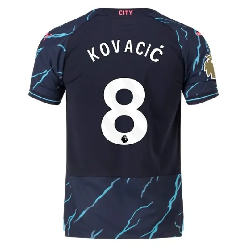 Men's Authentic Puma Kovacic Manchester City Third Jersey 2324 - CWC