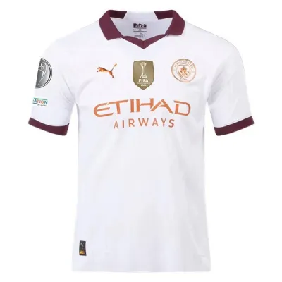 Men's Authentic Puma Manchester City Away Jersey 2324 - UCL 01