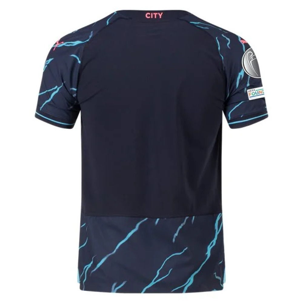 Men's Authentic Puma Manchester City Third Jersey 2324 - UCL