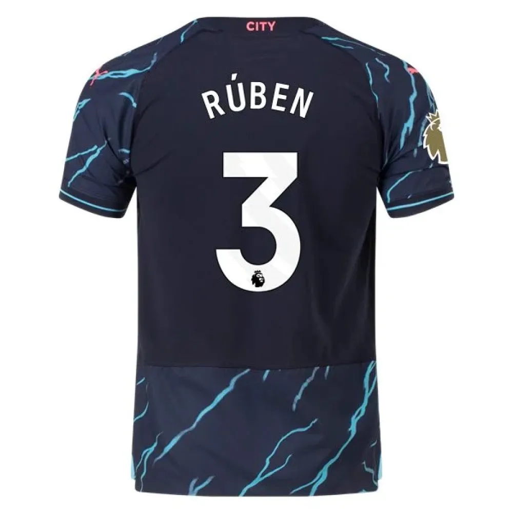 Men's Authentic Puma Ruben Manchester City Third Jersey 2324 -CWC