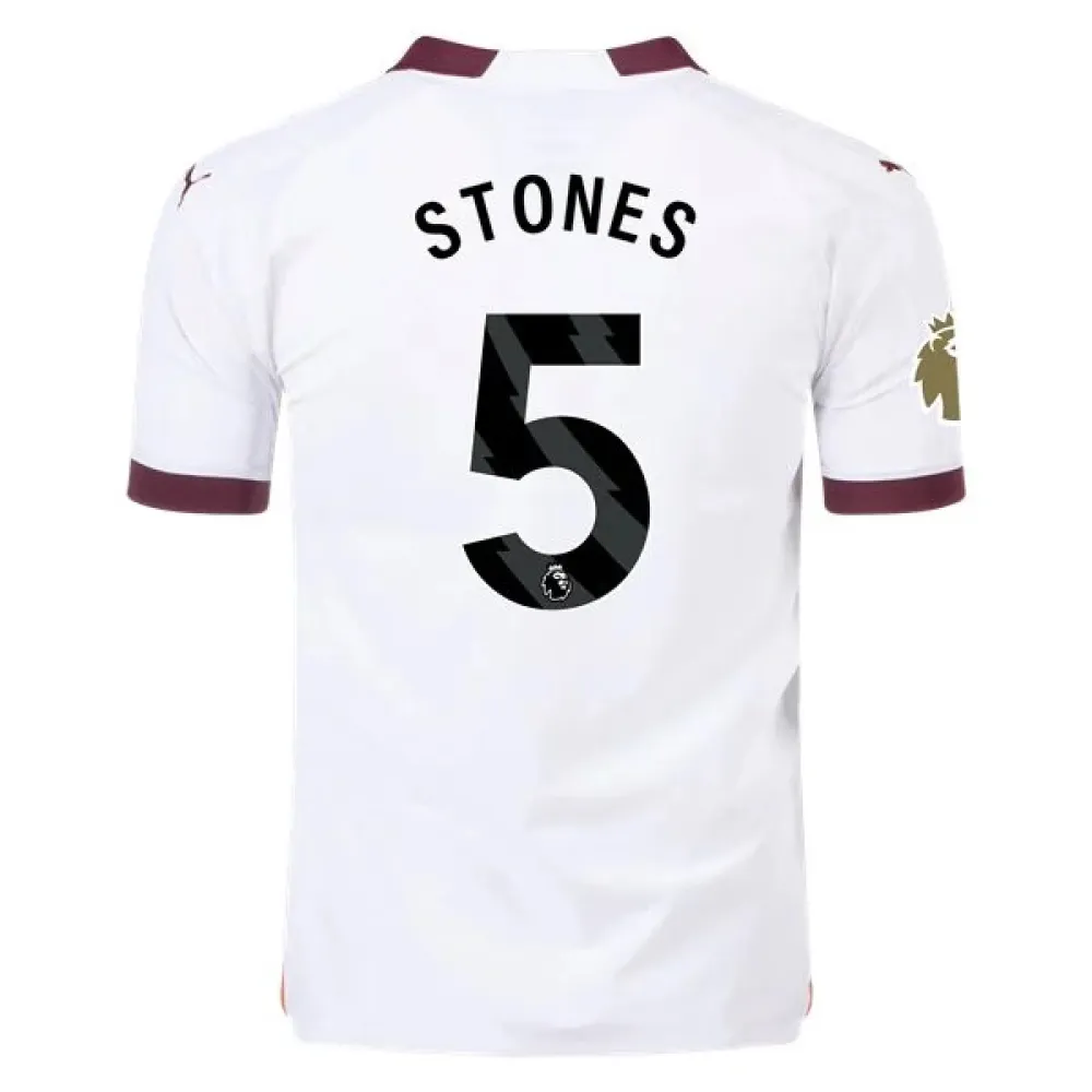 Men's Authentic Puma Stones Manchester City Away Jersey 2324 - CWC