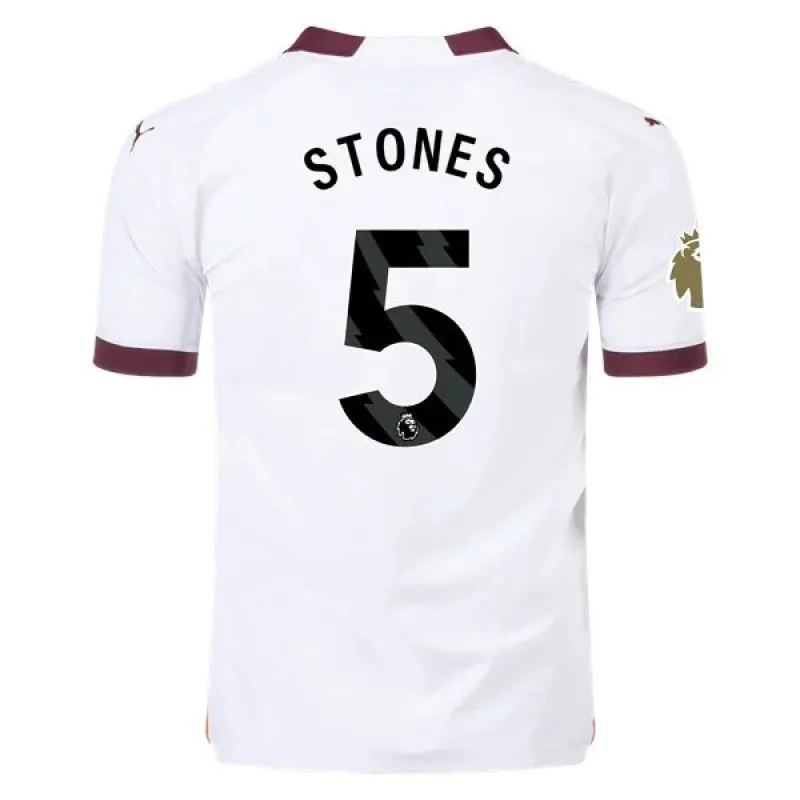 Men's Authentic Puma Stones Manchester City Away Jersey 2324 - CWC