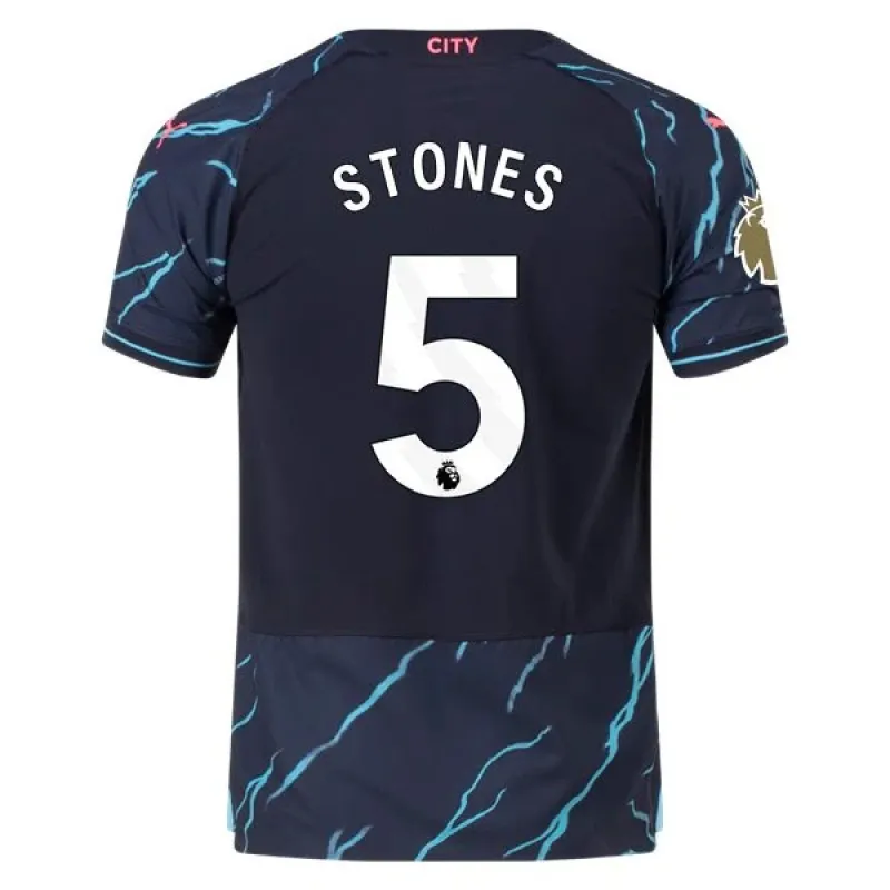 Men's Authentic Puma Stones Manchester City Third Jersey 2324 - CWC