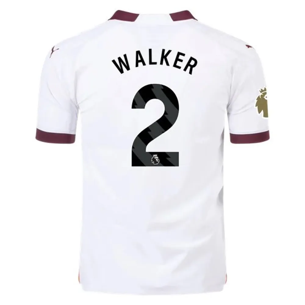 Men's Authentic Puma Walker Manchester City Away Jersey 2324 - CWC
