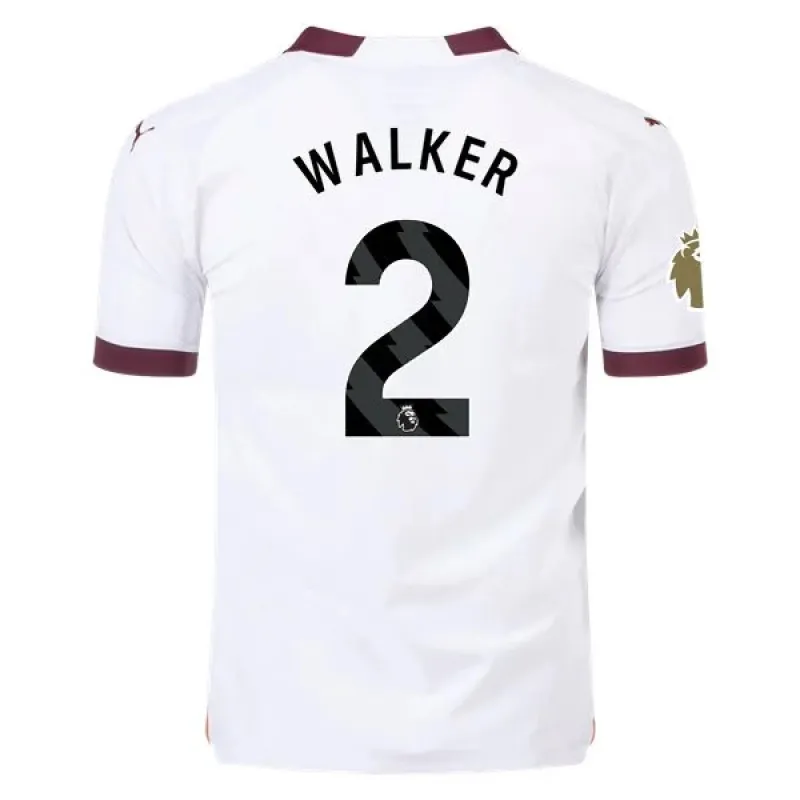 Men's Authentic Puma Walker Manchester City Away Jersey 2324 - CWC