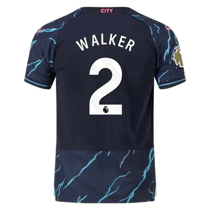 Men's Authentic Puma Walker Manchester City Third Jersey 2324 - CWC
