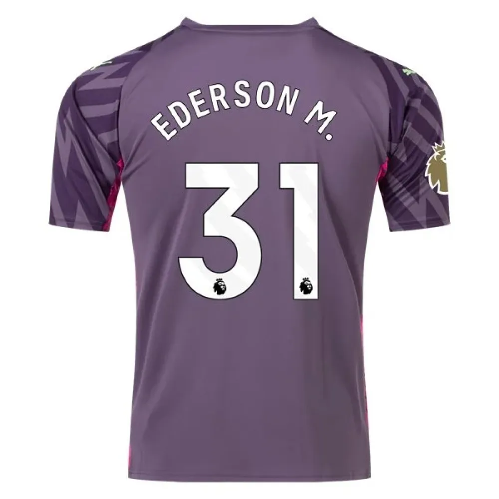 Men's Puma Manchester City Ederson M. Goalkeeper Jersey 2324 - CWC