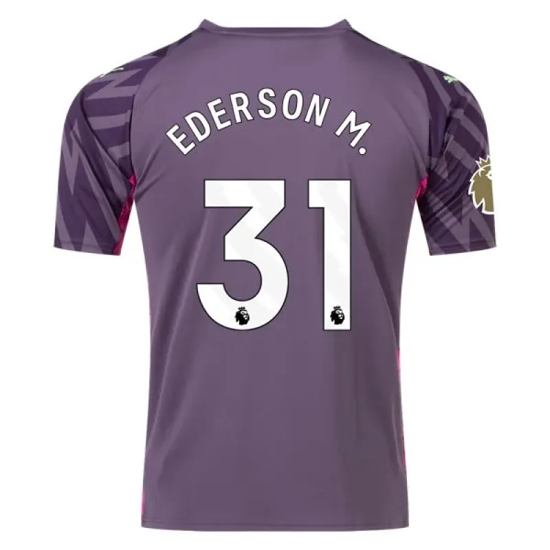 Men's Puma Manchester City Ederson M. Goalkeeper Jersey 2324 - CWC