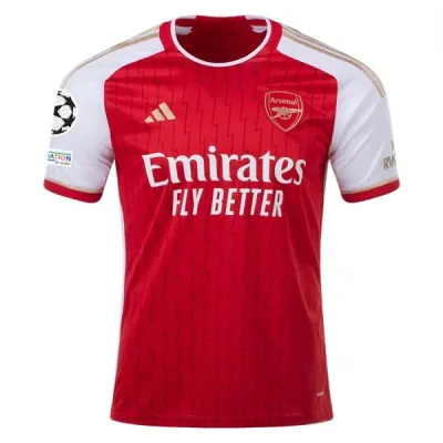 Men's Replica Adidas Arsenal Home Jersey 2324 - UCL 01