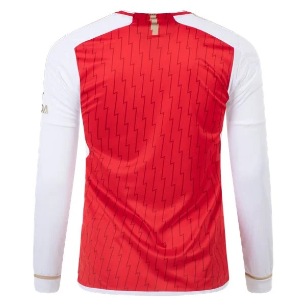 Men's Replica Adidas Arsenal Long Sleeve Home Jersey 2324