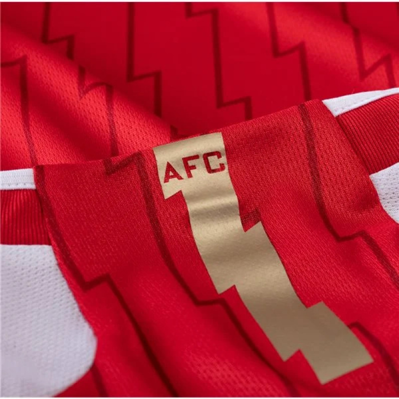 Men's Replica Adidas Arsenal Long Sleeve Home Jersey 2324