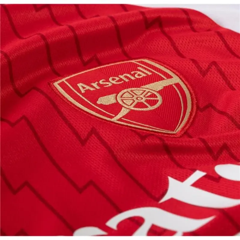 Men's Replica Adidas Arsenal Long Sleeve Home Jersey 2324