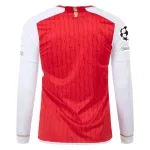 Men's Replica Adidas Arsenal Long Sleeve Home Jersey 2324 - UCL