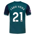 Men's Replica Adidas Fabio Vieira Arsenal Lifestyler Third Jersey 2324