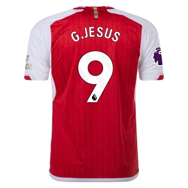 Men's Replica Adidas G. Jesus Arsenal Home Jersey 2324