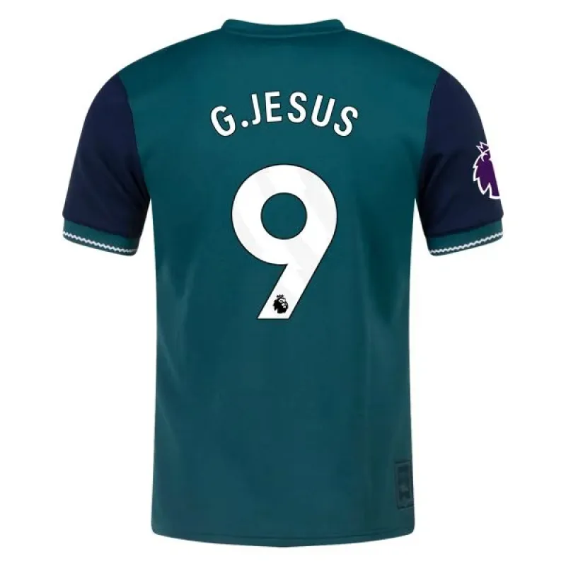 Men's Replica Adidas G. Jesus Arsenal Lifestyler Third Jersey 2324