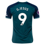 Men's Replica Adidas G. Jesus Arsenal Third Jersey 2324