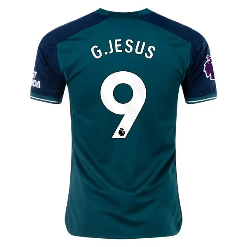 Men's Replica Adidas G. Jesus Arsenal Third Jersey 2324