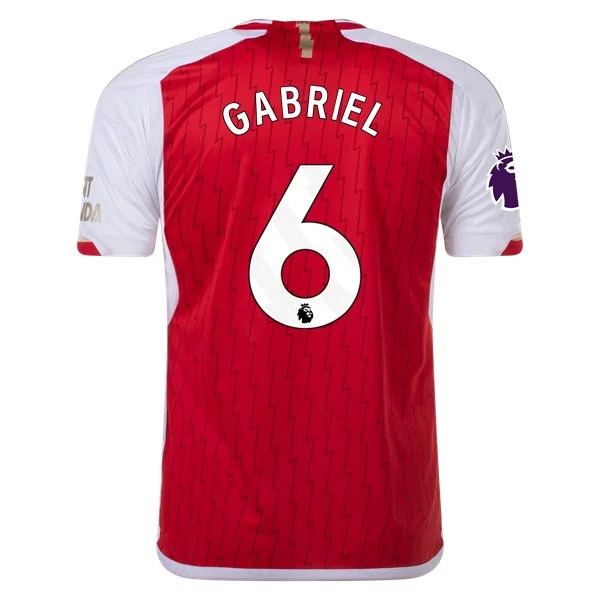 Men's Replica Adidas Gabriel Arsenal Home Jersey 2324