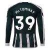 Men's Replica Adidas McTominay Manchester United Long Sleeve Away Jersey 2324