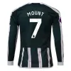Men's Replica Adidas Mount Manchester United Long Sleeve Away Jersey 2324