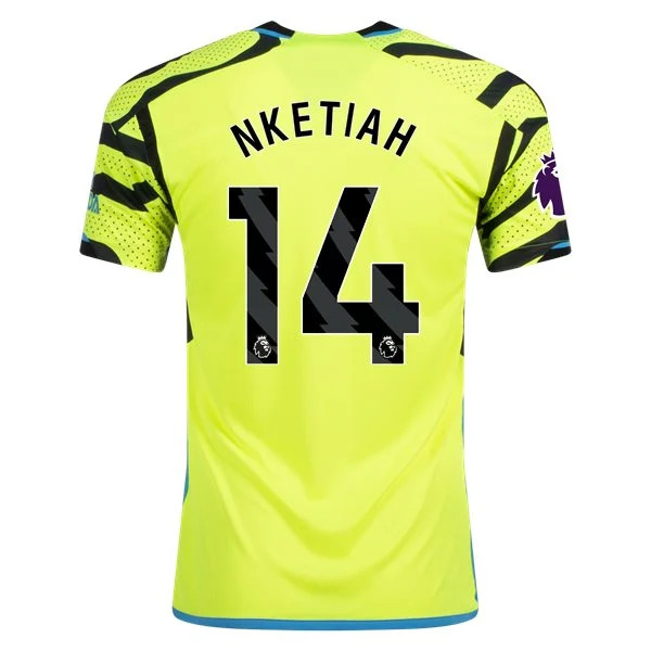 Men's Replica Adidas Nketiah Arsenal Away Jersey 2324
