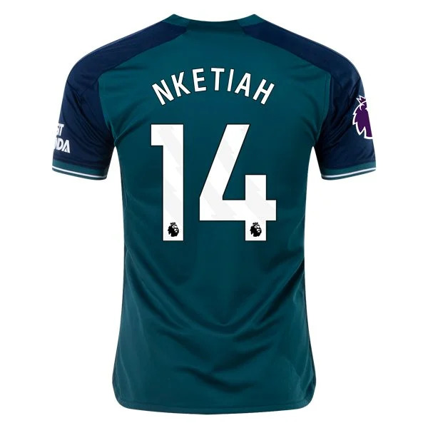 Men's Replica Adidas Nketiah Arsenal Third Jersey 2324