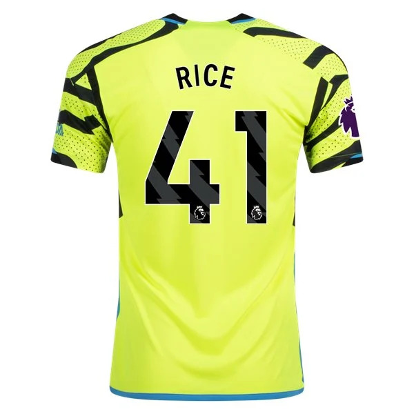 Men's Replica Adidas Rice Arsenal Away Jersey 2324
