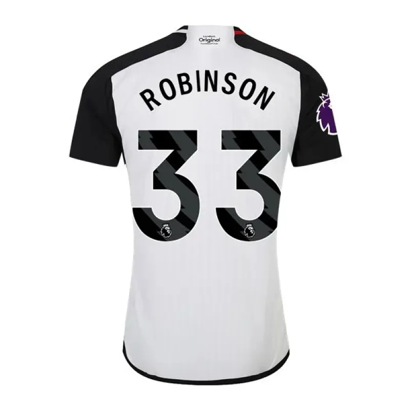 Men's Replica Adidas Robinson Fulham Home Jersey 2324