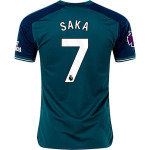 Men's Replica Adidas Saka Arsenal Third Jersey 2324